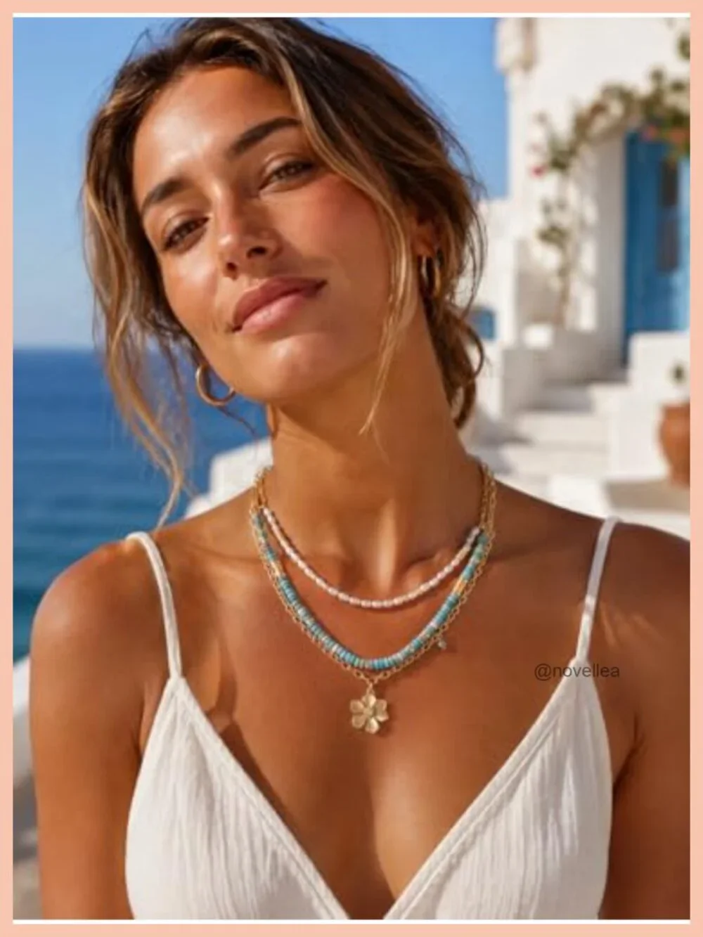 N/A layered necklace